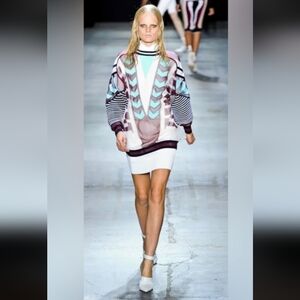 Alexander Wang Chic Geometric Sweater Dress_XS